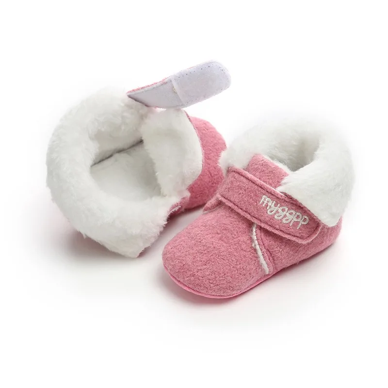 Унисекс для новорожденных Cozie из искусственного флиса Bootie зимняя теплая детская кроватка для новорожденных обувь классический напольный мальчиков M