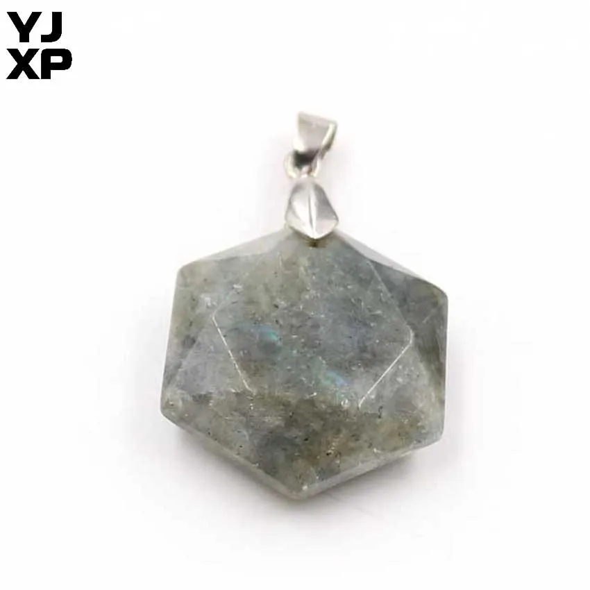 Shimmer Stone YJXP простой стильный, посеребренный розовый Quartzs рок кристалл Opalite раздел Звезда Давида Меркаба подвесные шармы Ювелирные украшения подарок - Окраска металла: Shimmer Stone