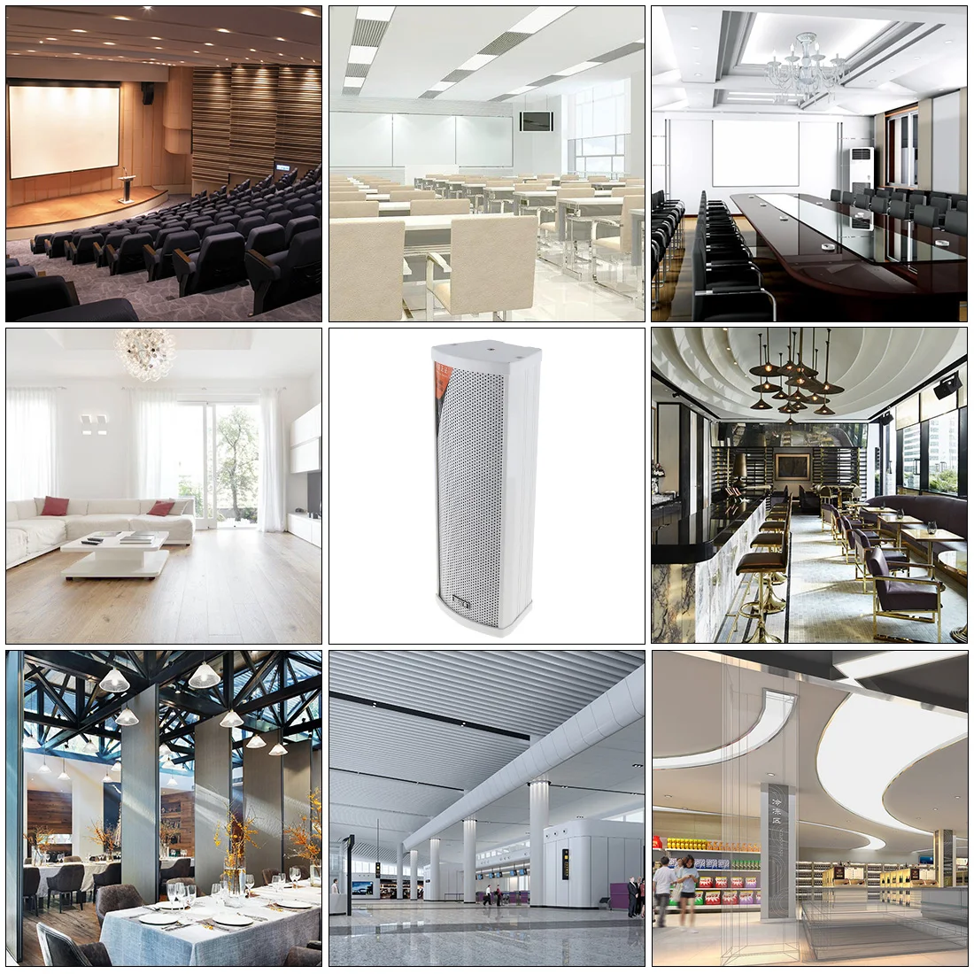 

E-20 20W Wall-mounted Ceiling Speaker Waterproof Big Background Music Soundbar TV speakers Public Broadcast Outdoor Loudspeaker