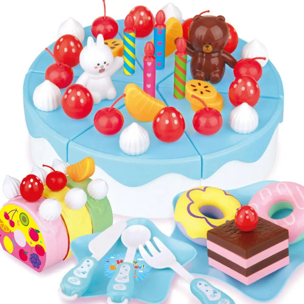 Детский милый игрушечный миксер игровой симулятор фруктовый торт кухонная