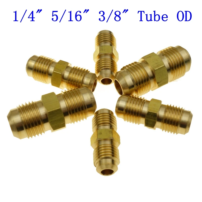 3 шт. 1/" 5/16" 3/" трубка OD x 1/8" 1/" NPT латунь SAE вспышка фитинг гнездовой соединитель Адаптер 45 градусов вспышка