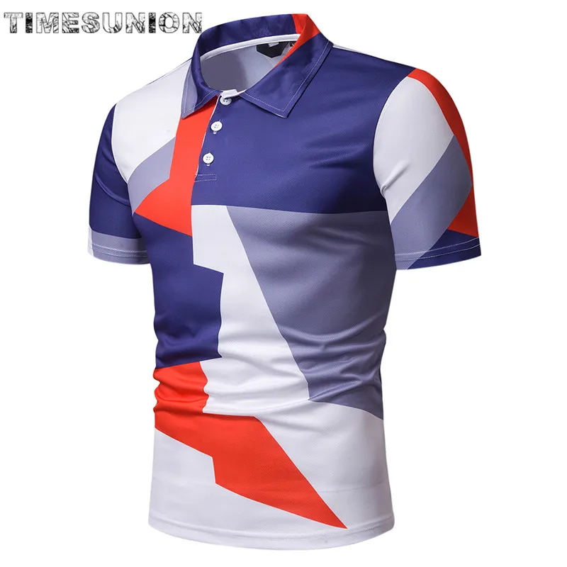 Летняя брендовая мужская рубашка поло Мужская одежда известная Camisa Masculina