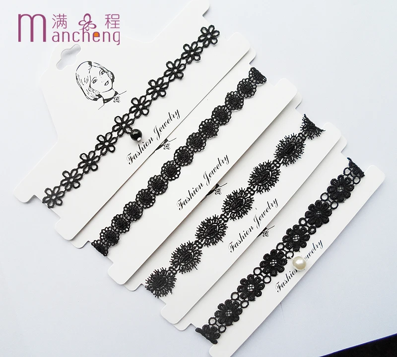 Женское колье с бархатной цепочкой | Украшения и аксессуары