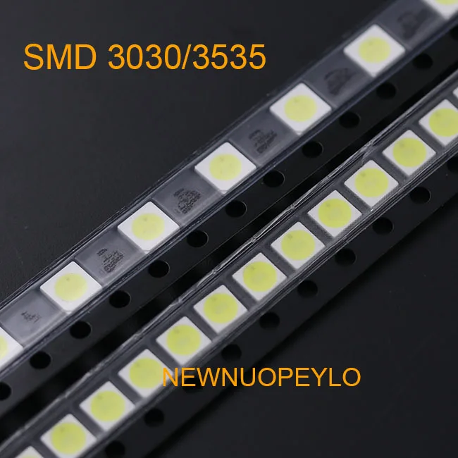 

100PCS High Power SMD LED 1W 3V Cold White 3030 LED Diode LCD Back light Lighting Television Backlit Back-light LED TV Terminals