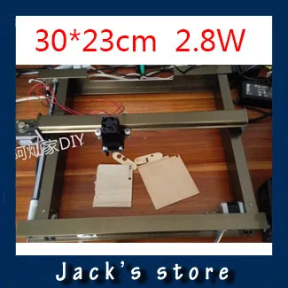 2.8 Вт laser_AS-4 30 см * 23 2800 МВТ большой DIY лазерный гравировальный станок diy