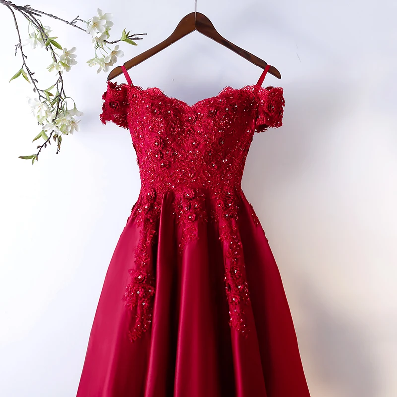 Vestidos A-Line вечернее платье милое выпускное платье атласные вечерние платья с аппликацией длинное платье Новая мода vestido de festa