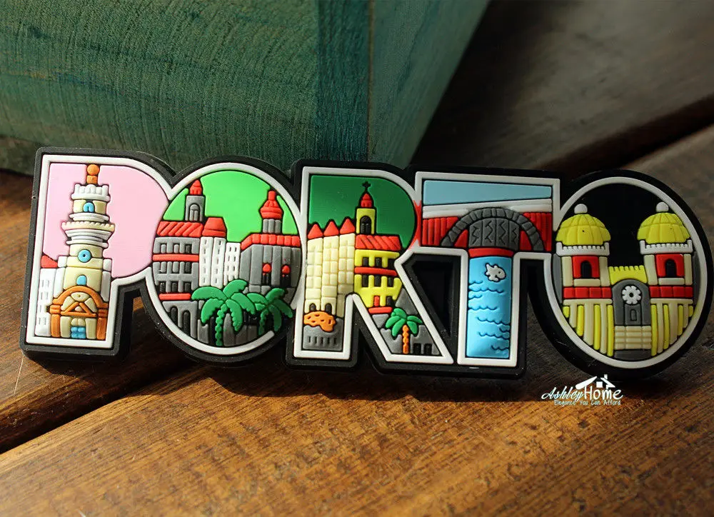 Памятники порто португалия красочные буквы декоративная резина сувенирный