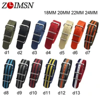 zlimsn for nato nylon watch strap watchbands belt metal buckle army sport watchband mens 18mm 20mm 22mm 24mm relojes hombre 2019