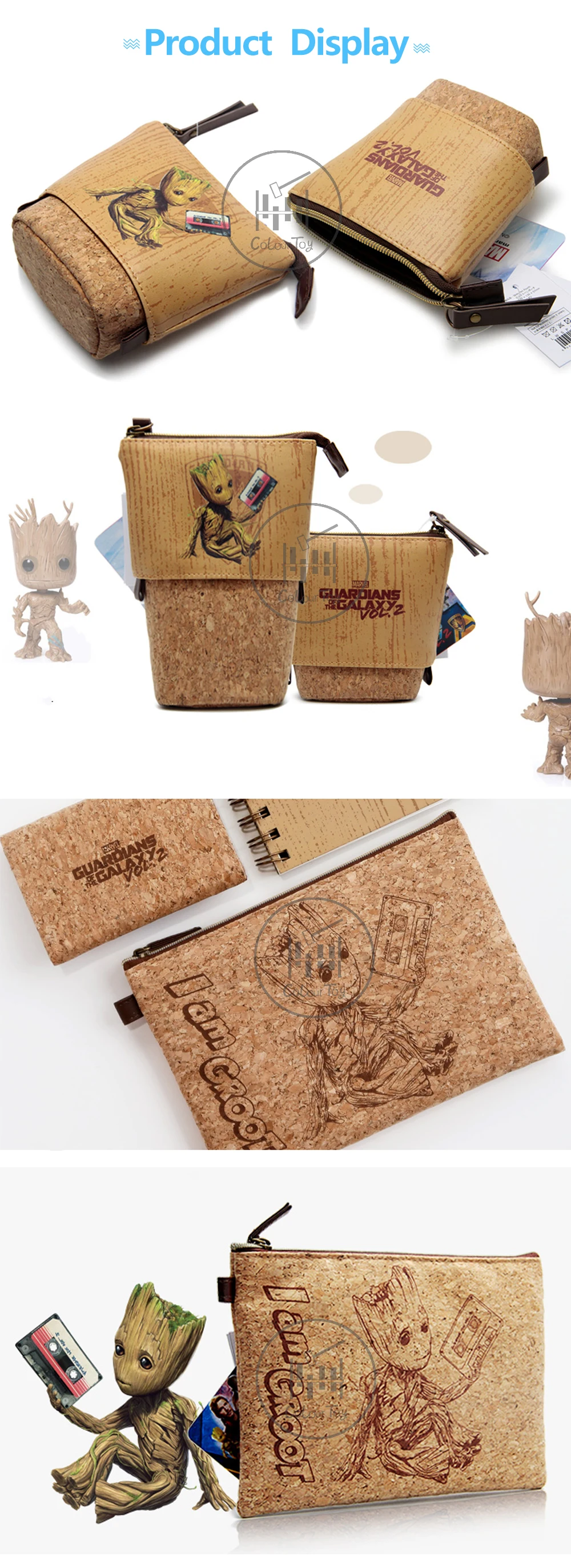 Новинка года. Многофункциональная Женская Сумочка disney Groot. Кошелек с рисунком дерева для мужчин и девочек. Косметичка с рисунком стражи Галактики