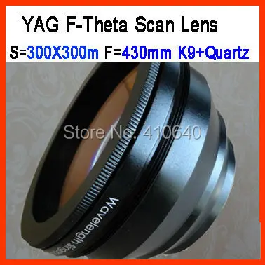 F-Theta 1064 нм S = 300x300 сканирования Len для yag лазерная машина фокусное расстояние F430 винт 85x1 от поля Len фабрики больше размер