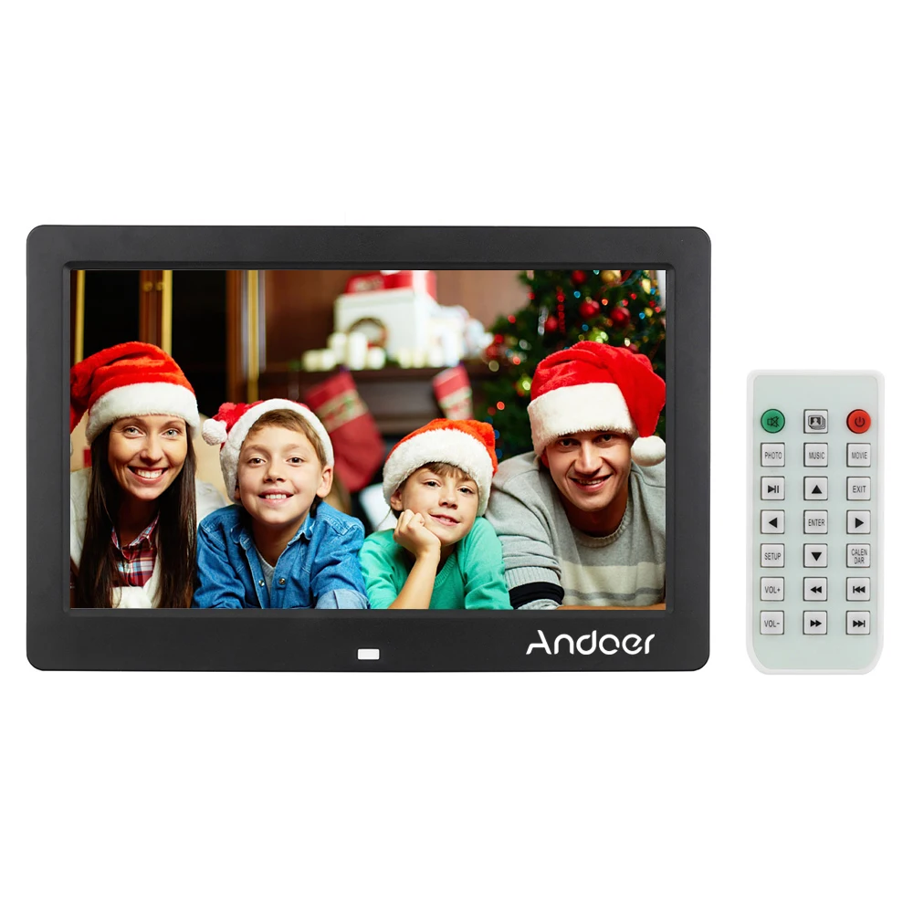 10 1 &quotHD широкий экран Цифровая фоторамка Будильник MP3 MP4 видеоплеер цифровая с