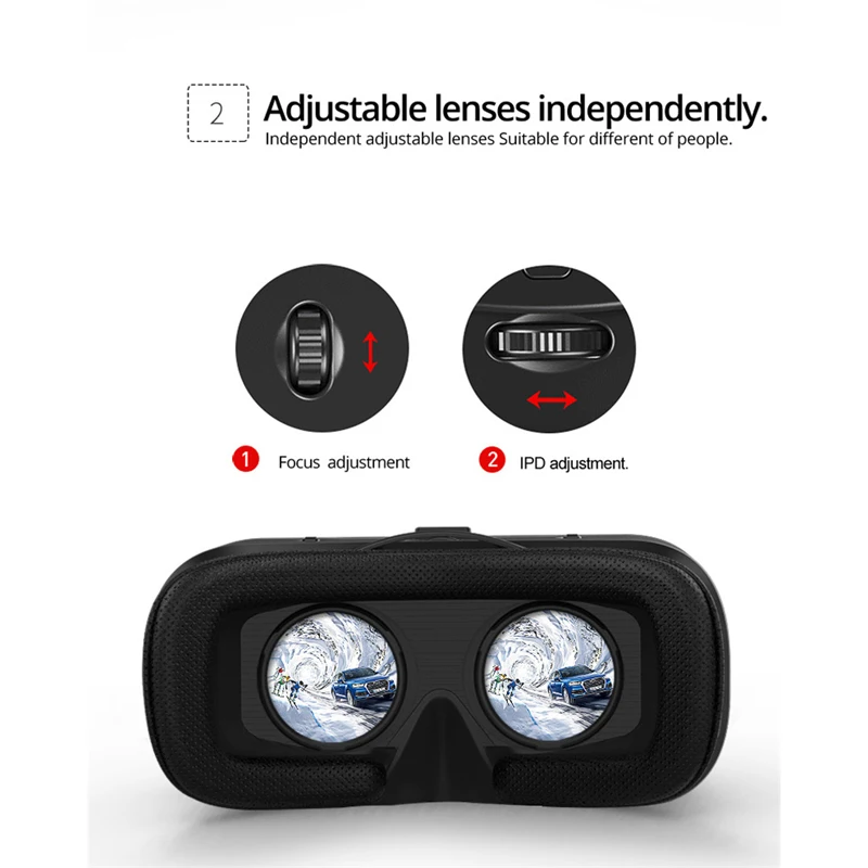 Shinecon 6 0 шлем VR Очки виртуальной реальности 3 D 3d очки гарнитура для смартфонов