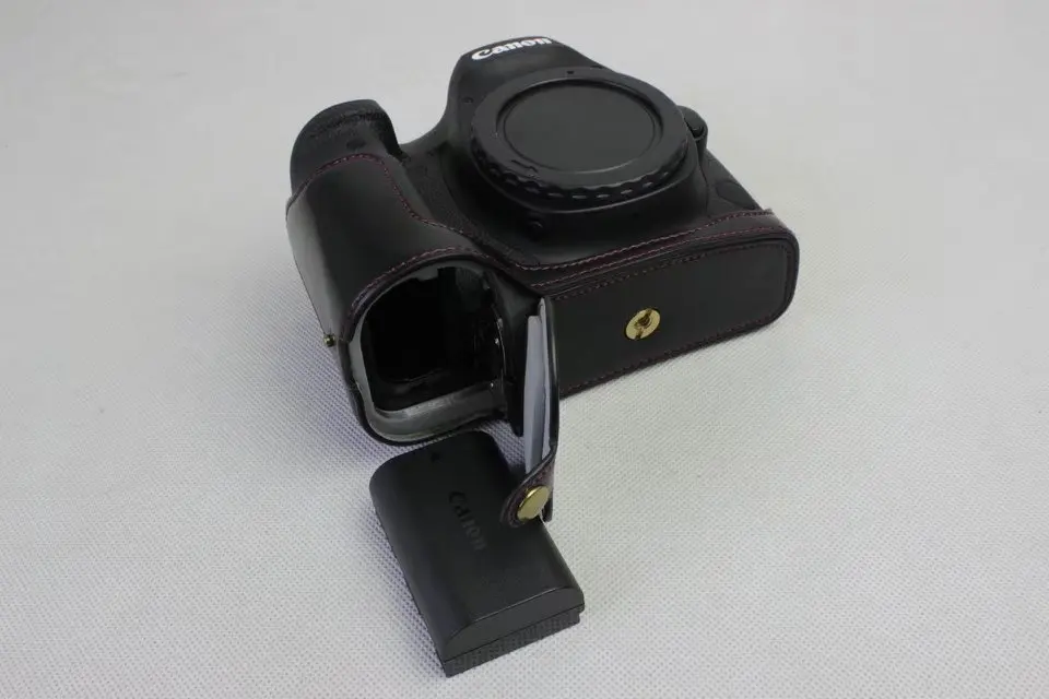 Чехол для камеры из ПУ кожи наполовину закрытый комплект сумок Canon EOS 6DII 6D II Mark2 MarkII
