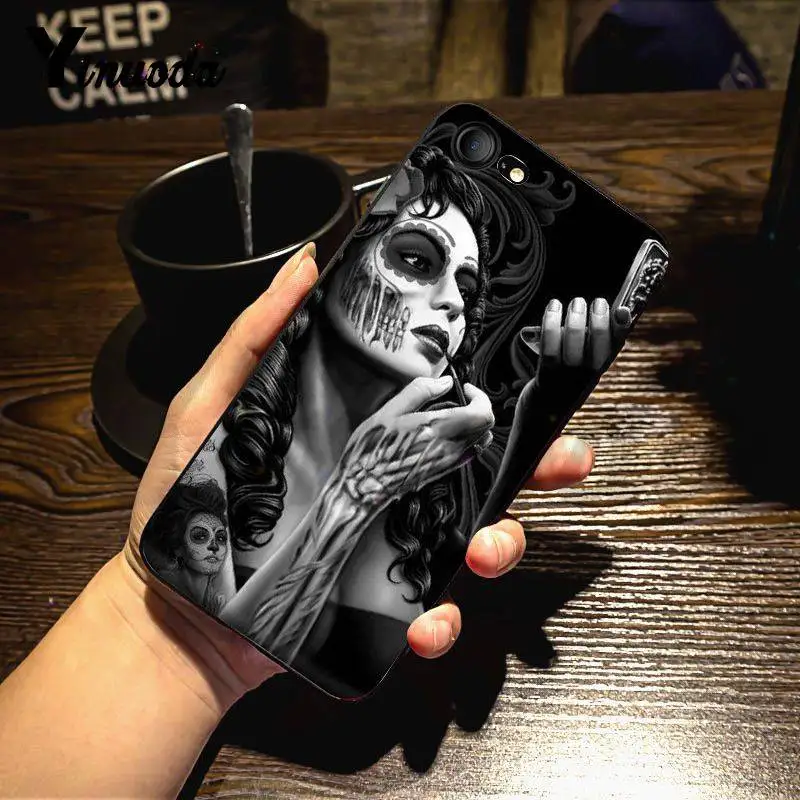 8 Yinuoda тату День мертвых Классический Лучший чехол для телефона для iPhone X 8 7 6 6S Plus X 5 5S XS XR 11 11pro 11promax - Цвет: 8