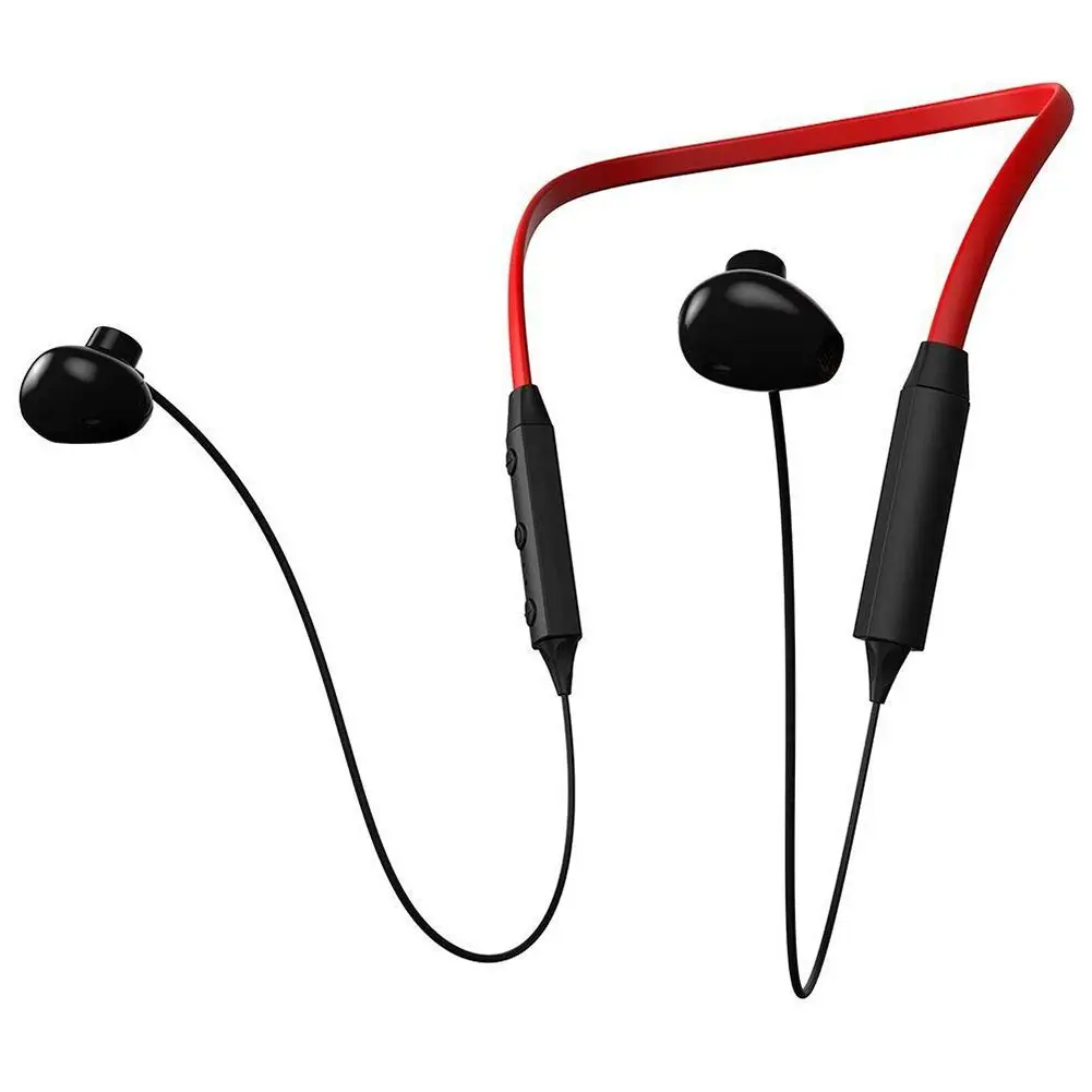HBQ ix Portable Neckband Bluetooth 4.2 Stereo Headset Hands-free Dust-proof Sports Running Earphone Headphone(Red+Black) | Электроника