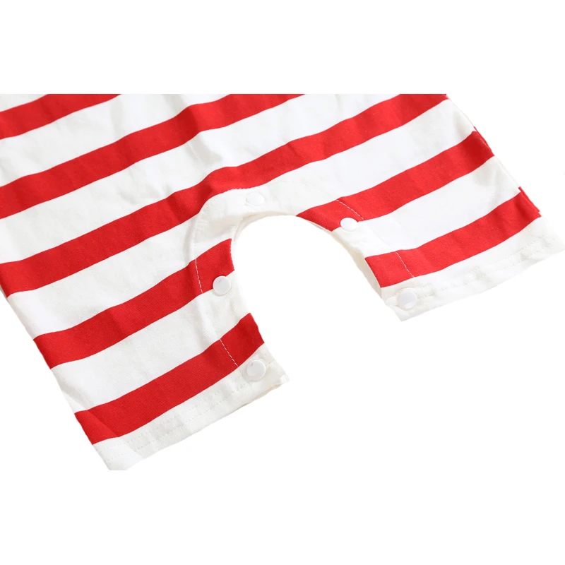

Baby Rompers Newborn Short Sleeve Stripe Stars Boy Girl One Pieces Romper Summer Fashion Flag Print Kids Infant Jumpsuit Clothes