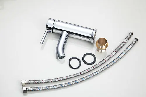 Смеситель для ванной комнаты кран с водопадом латунь хром одной ручкой одним