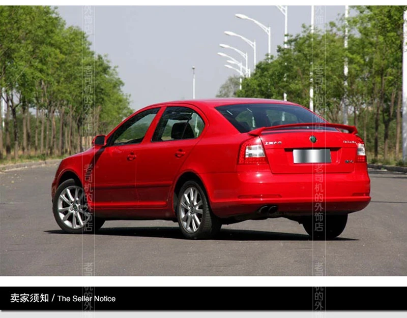 MONTFORD ABS пластик Неокрашенный задний багажник загрузки крыло спойлер для Skoda Octavia