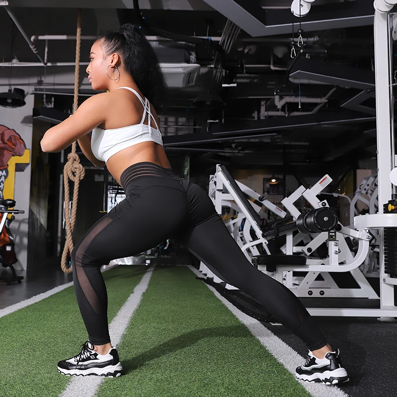 CHRLEISURE женские леггинсы для тренировок фитнеса пуш-ап спортивная одежда дышащие