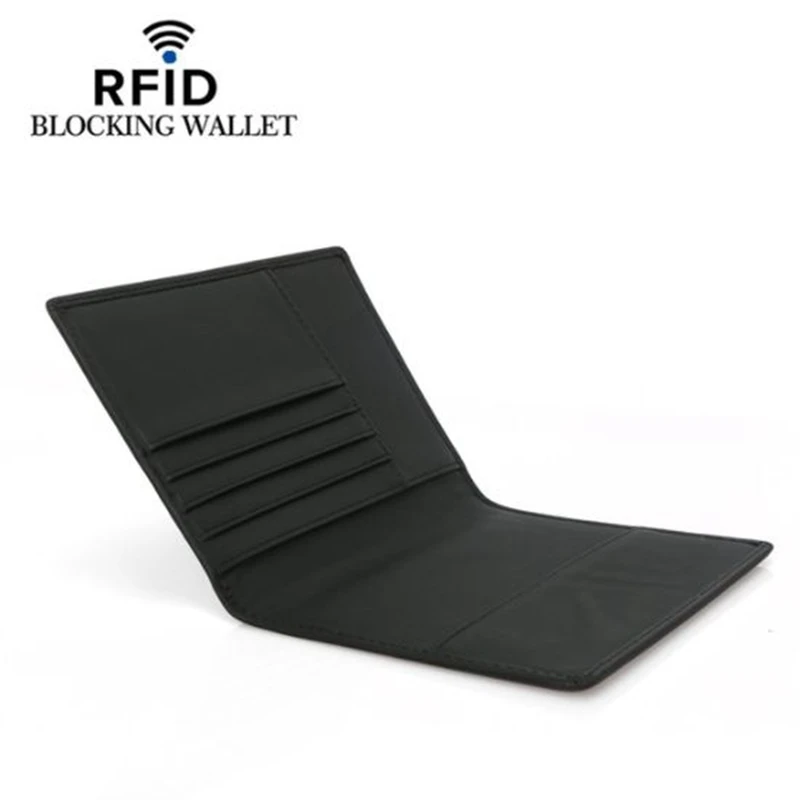 Новый Кошелек для паспорта с блокировкой RFID из натуральной бычьей кожи Обложка