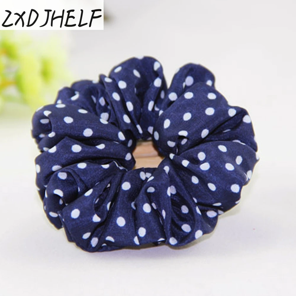 ZXDJHELF милое кольцо для волос в горошек женские аксессуары шифоновые резинки