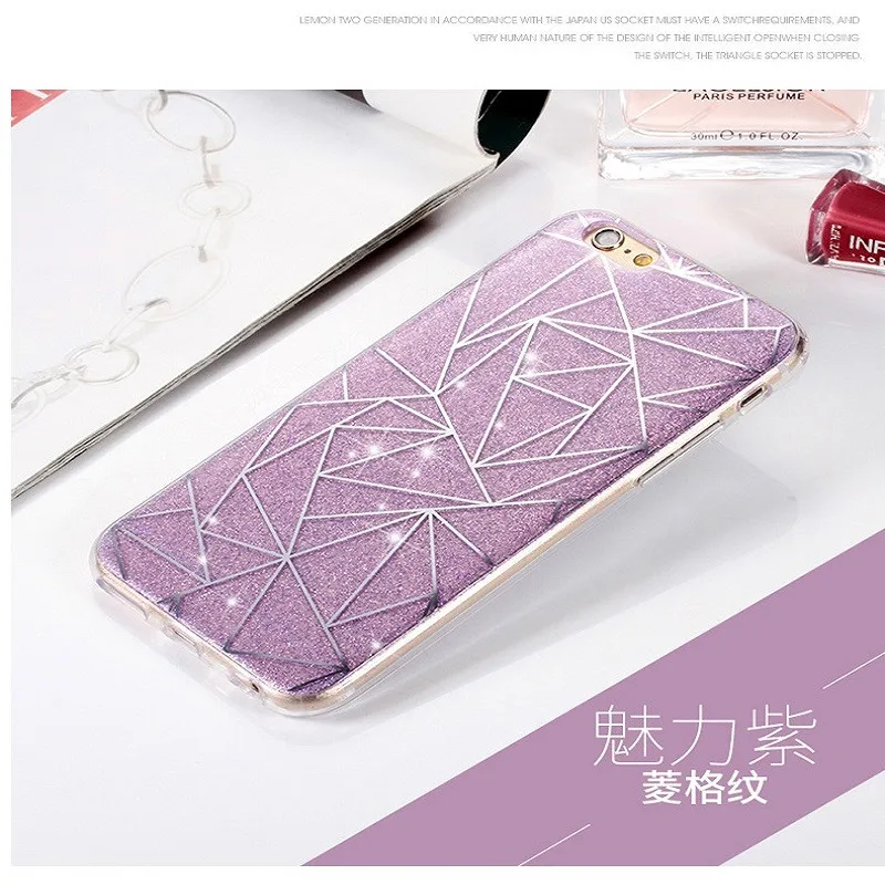 SICOOTE розовый серебристый чехол для iPhone 7 блестящий Ультратонкий 8 6s 5 SE Capinha Para
