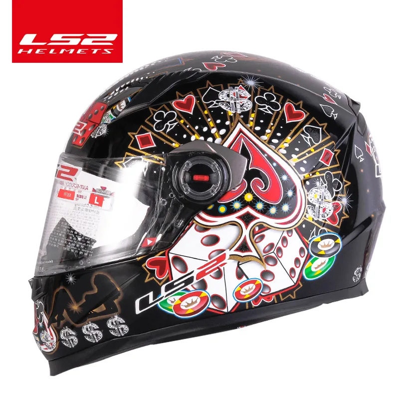 LS2 FF358 полный шлем moto rcycle гоночный шлем для мотокросса ECE Сертификация мужская женщина casco moto casque гоночные мото шлемы - Цвет: 9
