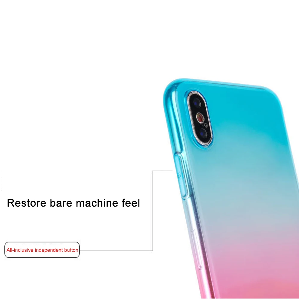 CASEIER Soft TPU Case For Samsung S7 Edge S8 S9 Plus Note 9 Ultra Thin Cover J3 J5 2016 Gradient Color Fundas Coques |