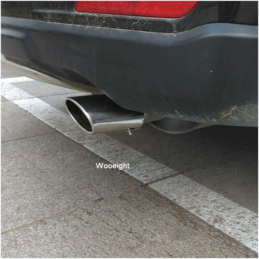 1Pc High Grade 304 Stainless Steel Exhaust Tail Rear Muffler Tip Pipe For Honda CRV CR-V 2007- 2011 Car Tailpipe Accessories