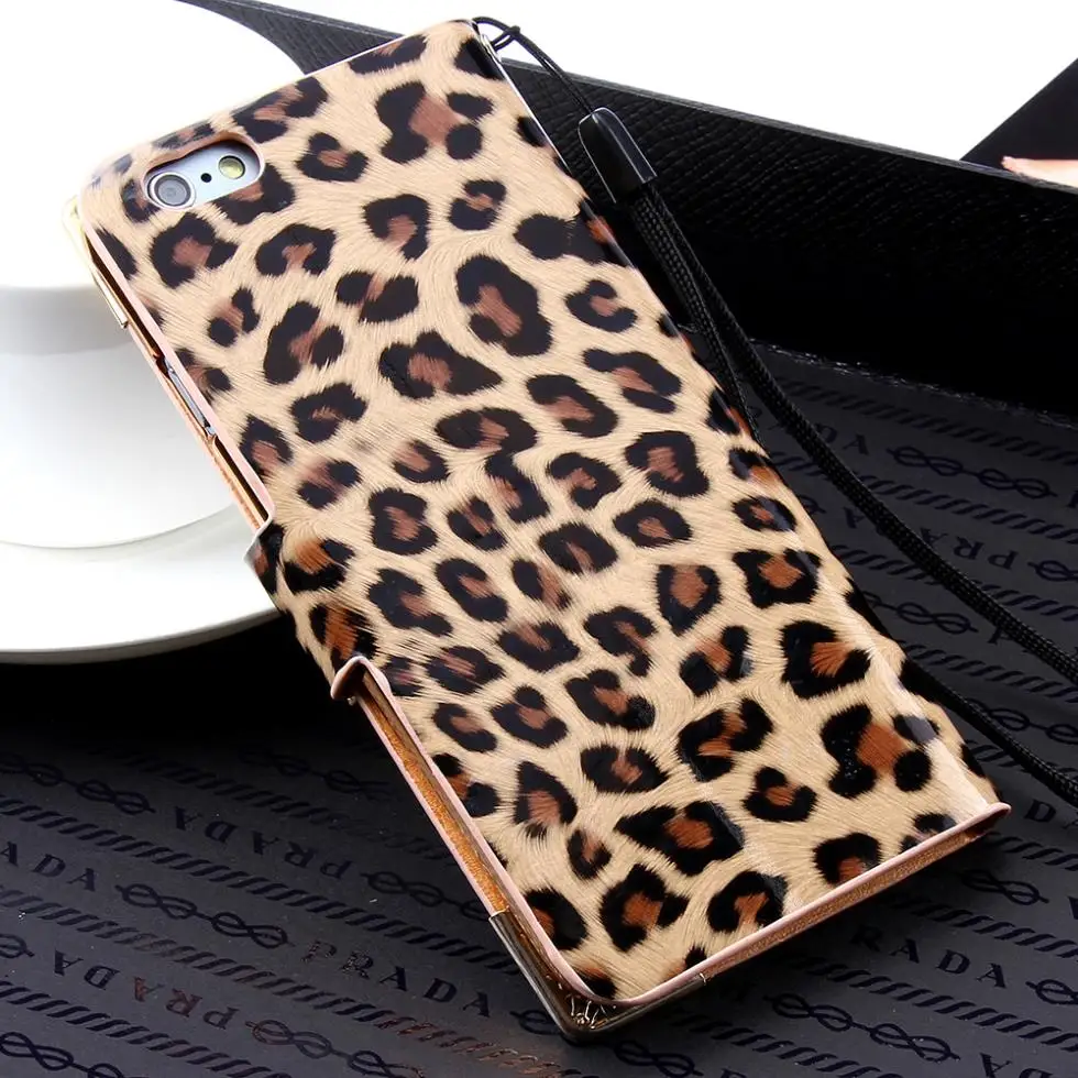 Чехол для телефона с леопардовым принтом KISSCASE Card Solt iPhone 7 8 6 6S Plus 5 5S SE