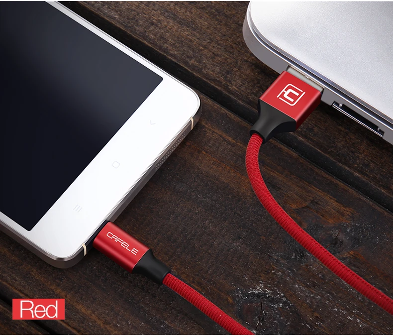 Cafele нейлоновый Плетеный USB кабель 8 Pin usb зарядный Шнур для iPhone 7 Plus/7/6s Plus/6s/6plus/6/5S/5c/5