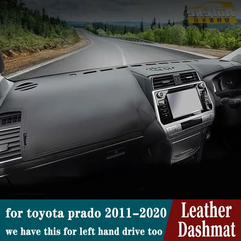For Toyota Prado J150 2010-2021 2011 2012 2013 2014 Leather Dashmat Dashboard Cover Pad Dash Mat Carpet Car Styling Accessories For Toyota Prado J150 2010-2021 2011 2012 2013 2014 Leather Dashmat Dashboard Cover Pad Dash Mat Carpet Car Styling Accessories