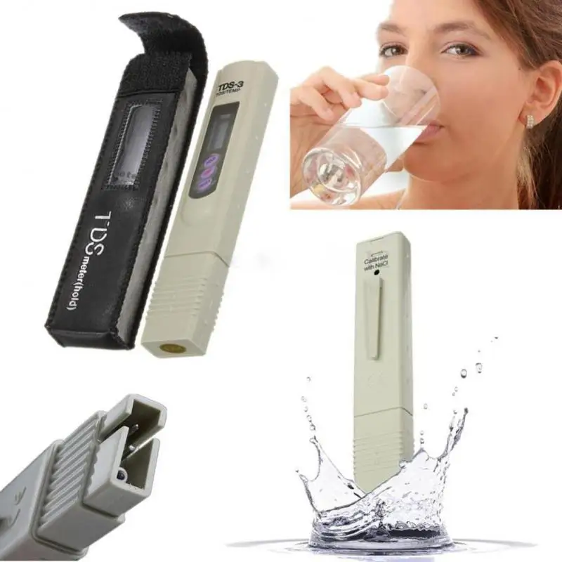 

Digital TDS Tester LCD Display Portable Pen Meter Filter Measuring Water Quality Purity For Fish ShrimpTank Aquarium Accessories