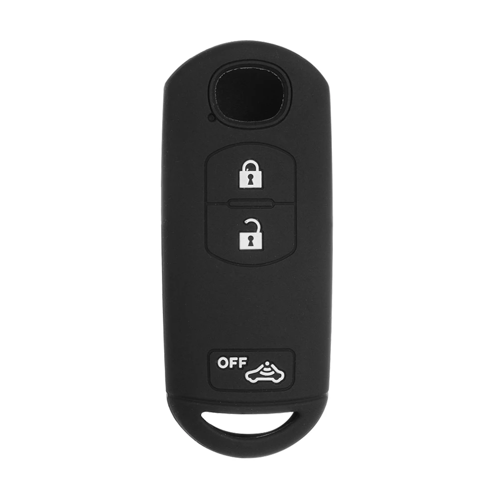 3 кнопки силиконовый Автомобильный Брелок дистанционного управления с ключом