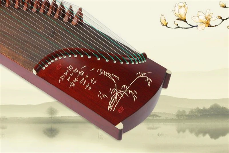 Имитация розового дерева Китай Guzheng дети Профессиональный 125 см маленький мини