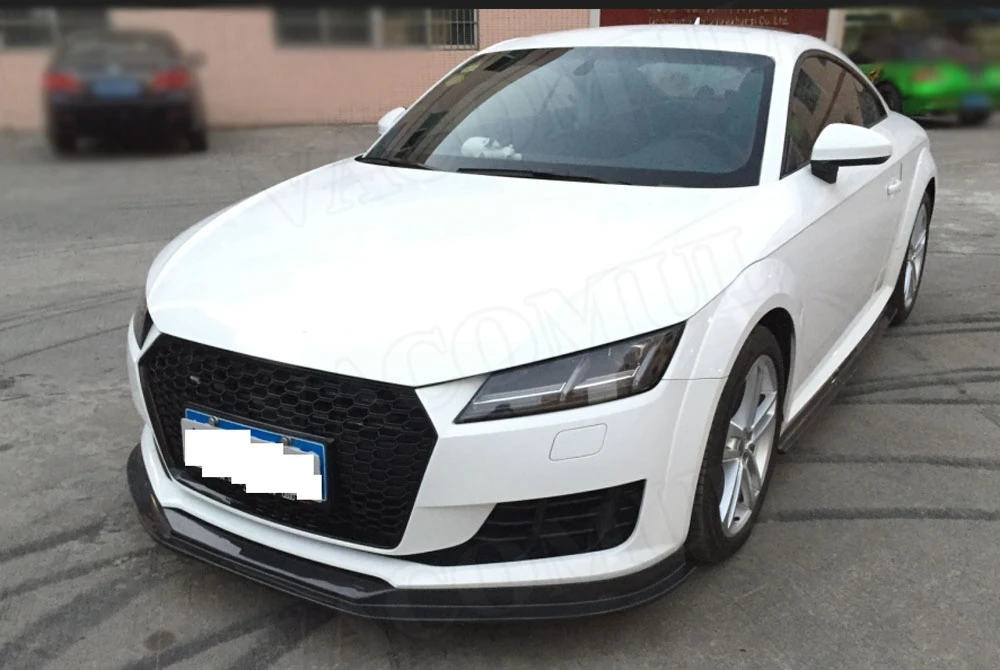 Карбоновый передний бампер спойлер для Audi TT TTS TTRS- BT стиль голова Защита подбородка стайлинга автомобиля