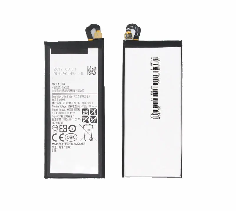 1x3000 мАч/11.55Wh EB BA520ABE запасная батарея для Samsung Galaxy A5 2017 Edition A520 A520F SM A520F|Чехлы с