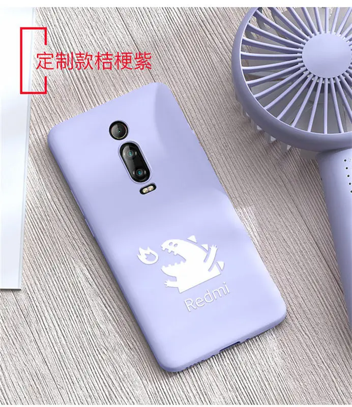 Purple Чехол redmi k20, жидкий силиконовый защитный чехол для Monster Specail Edition, мягкий тонкий чехол для Xiao mi redmi K20 pro mi 9 t, чехол s - Цвет: Purple