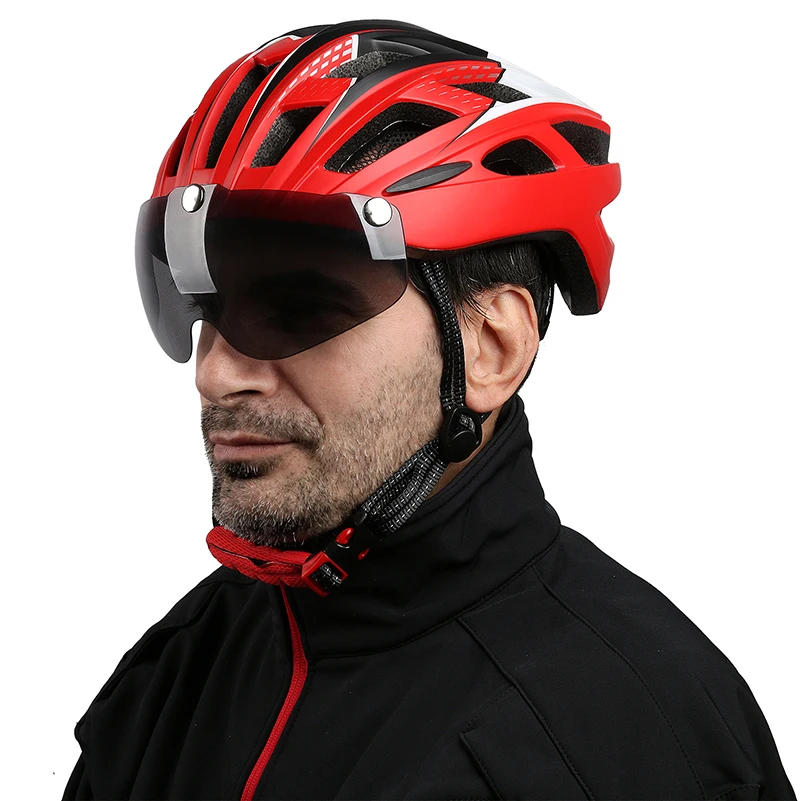 West Biking Велоспорт Шлем ультралегкий комплексноформованный велосипед шлемы с солнцезащитными очками велосипедный шлем велосипед очки Объектив Велоспорт Шлем