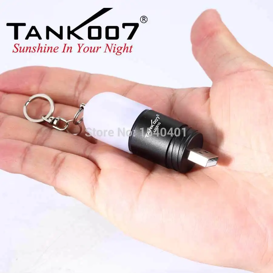 Новый мини Cree XP E светодиодная вспышка светильник tank007 брелок USB10 LED черный литий