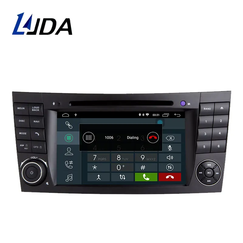 Автомагнитола LJDA 2 Din Android 10 для Mercedes Benz E-Class E200 E220 E300 W211 E320 Автомобильная