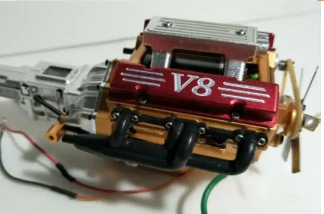 V8 коробка передач для RC4WD D90 D110 G2 1/10 cross hsp SCX10 ffraxas TRX4 Tamiya 1/14 трактор Скания benz man TGX