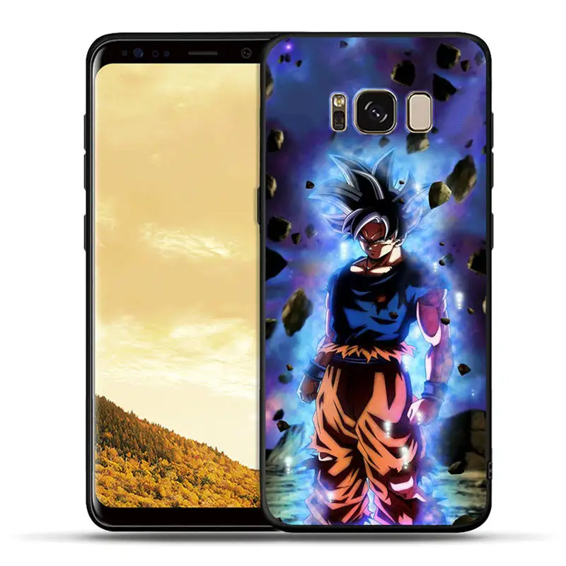 H1204 Черный силиконовый чехол для samsung Galaxy S10e S10 S9 S8 Plus Note 8 9 S7 Edge чехлы для телефонов Dragon Ball Z из аниме Goku Super D - Цвет: H1204