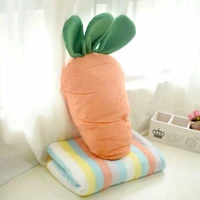 creative simulation plush toy stuffed carrot pillow blanket stuffed with down cotton super soft pillow intimate gift for girl