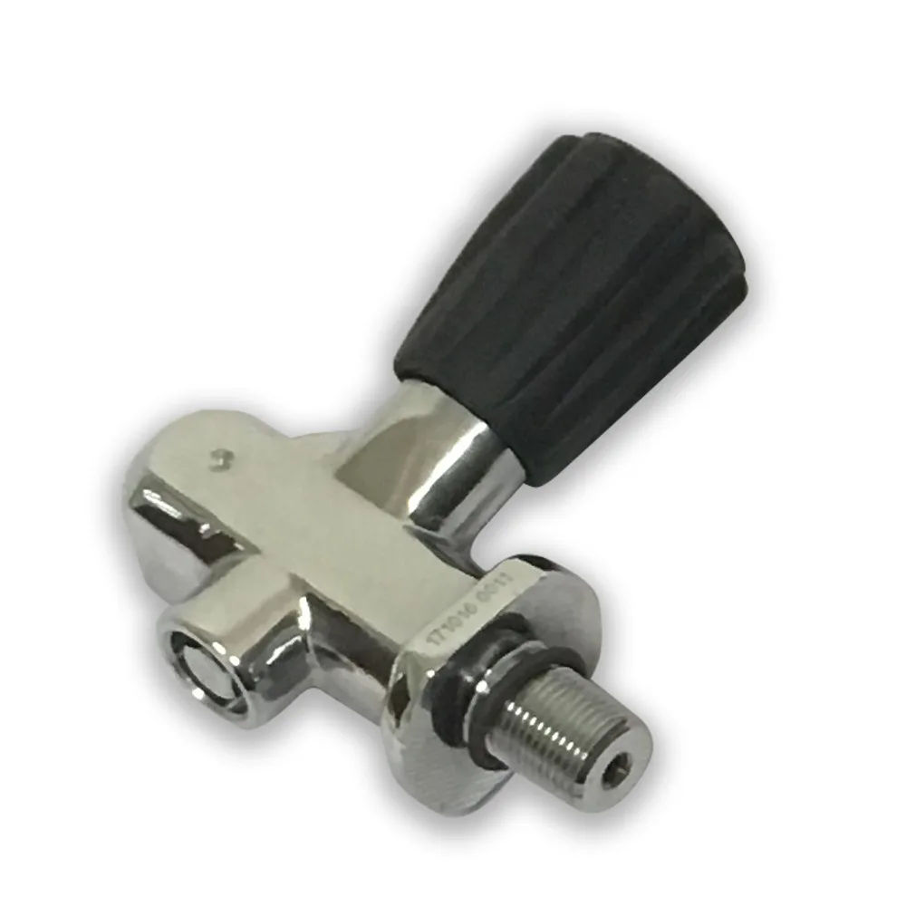 AC951 Дайвинг хомут клапан оборудование HPA 4500PSI Цилиндрическая резьба M18 * 1 5 Прямая