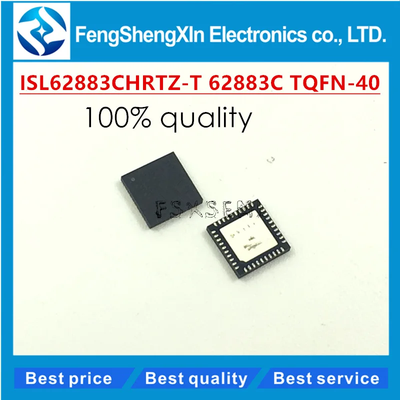 

10pcs/lot New ISL62883CHRTZ 62883C QFN-40 Multiphase PWM Regulator Chipset