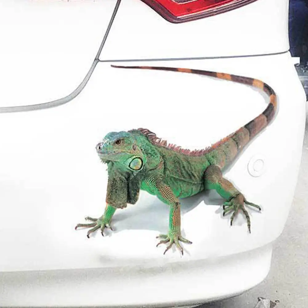 Универсальный 3D наклейка на животных ползающий автомобиль грузовик внедорожник