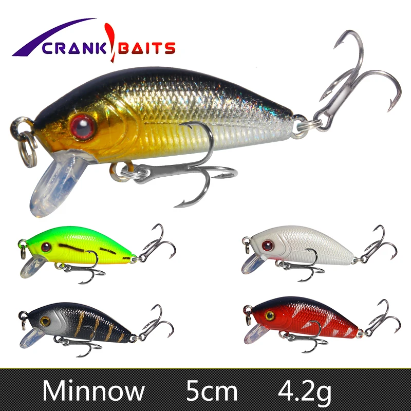 Кривошип приманки черные Гольян рыболовные жесткие minnow 3 7 г/5 см isca искусственный