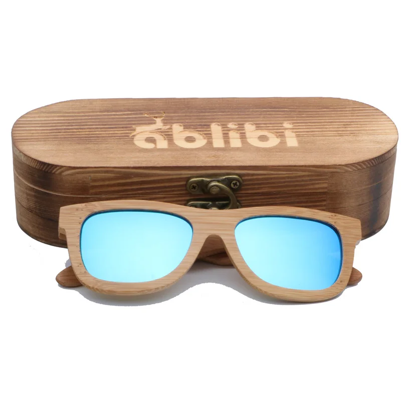 Женские солнцезащитные очки из бамбукового дерева поляризационные деревянные