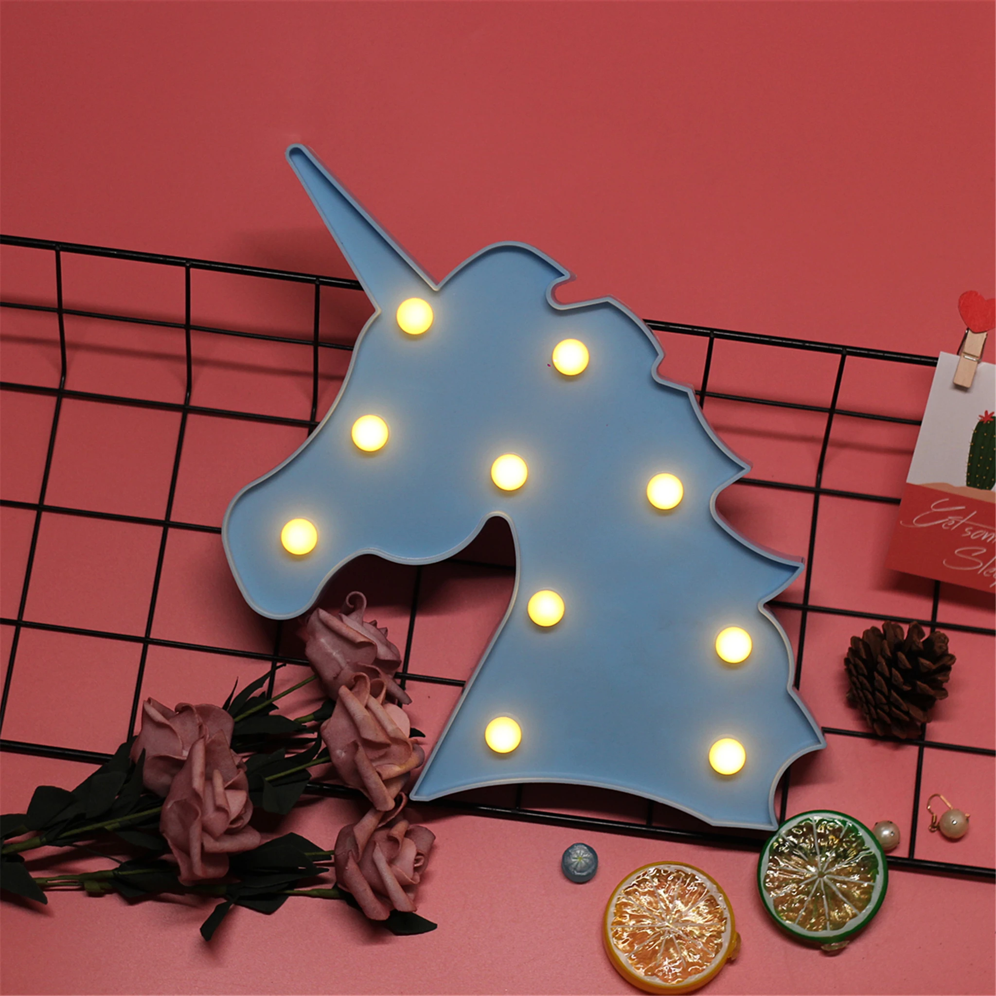 3D светодиодный ночник с изображением фламинго единорога настольная лампа любовь